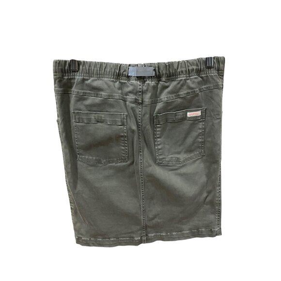 Gramicci Womens Olive Green Knee-Length Skirt With Belt 98% Cotton & 2% Spandex - Picture 6 of 6